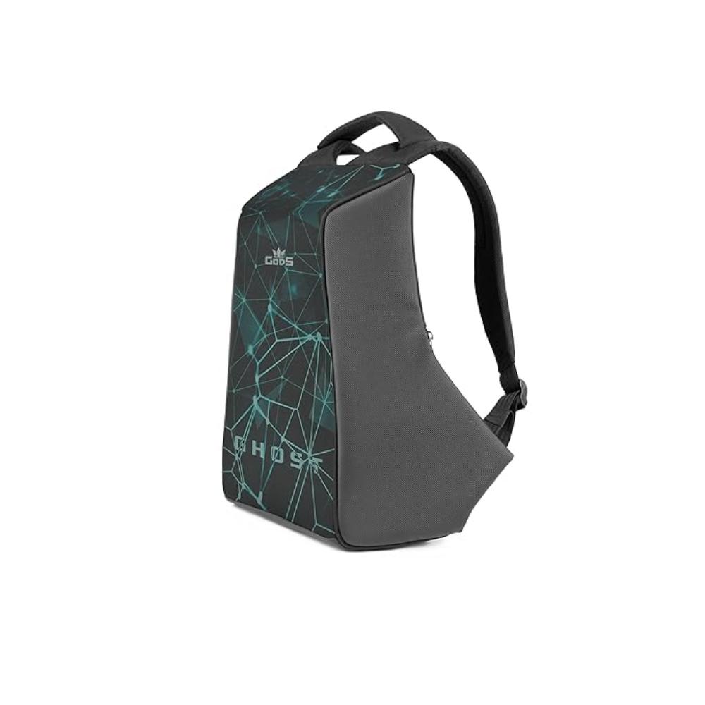 GODS Ghost Neurolink Anti Theft 15.6 inch Polyester Laptop Tech Backpack(25 Ltrs, Black)
