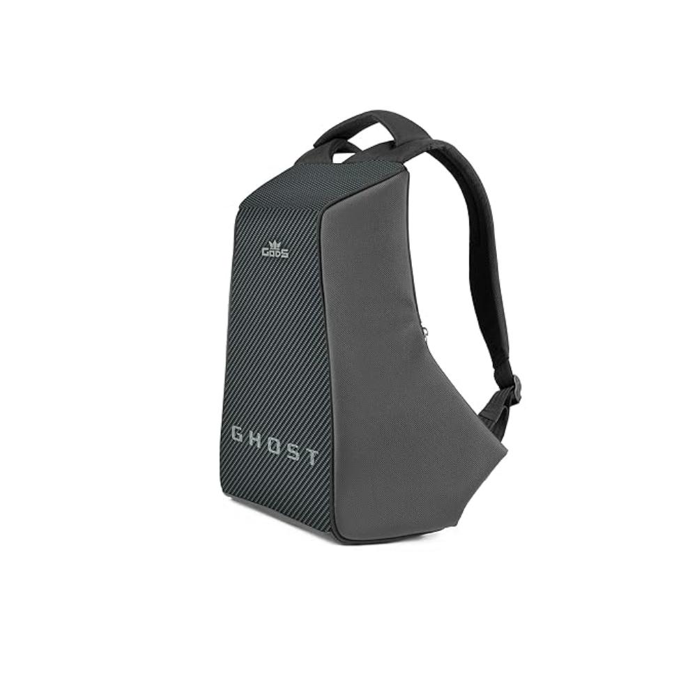 GODS Ghost Carbon Fiber Anti Theft 15.6 inch Polyester Laptop Tech Backpack(25 Ltrs, Black)