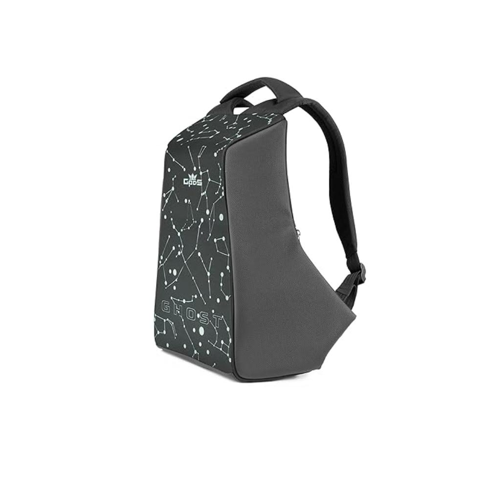 GODS Ghost Constellation Anti Theft 15.6 inch Polyester Laptop Tech Backpack(25 Ltrs, Black)