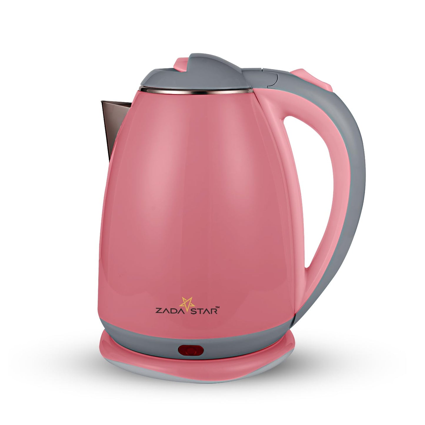 ZADASTAR 1.8L ZS COLOUR COOLTOUCH KETTLE | 1500W | Cool Touch Outer Body | Stainless Steel Inner Body | 1 Year Free Replacement Warranty (Pink)