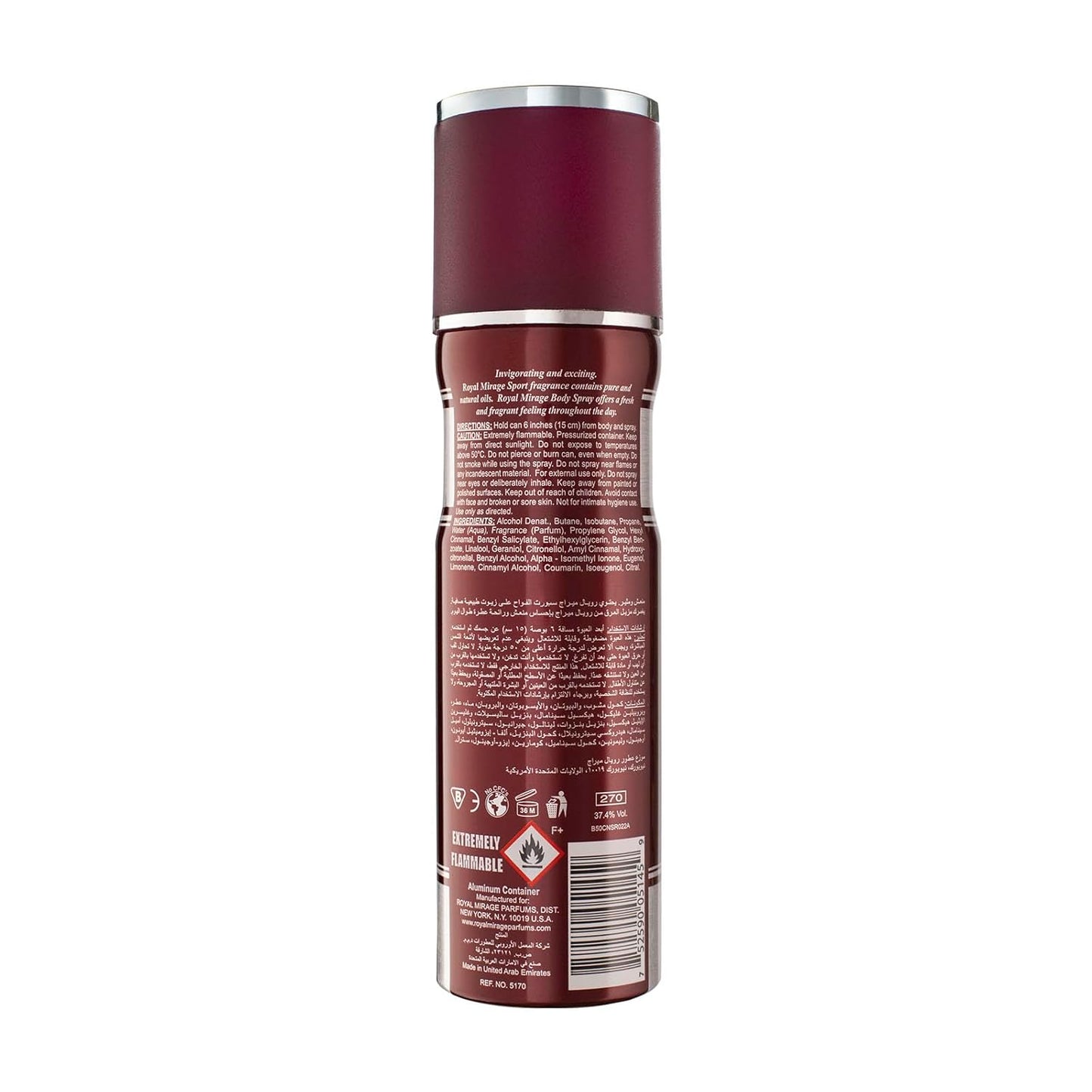 Royal Mirage Sport 200ml Body Spray