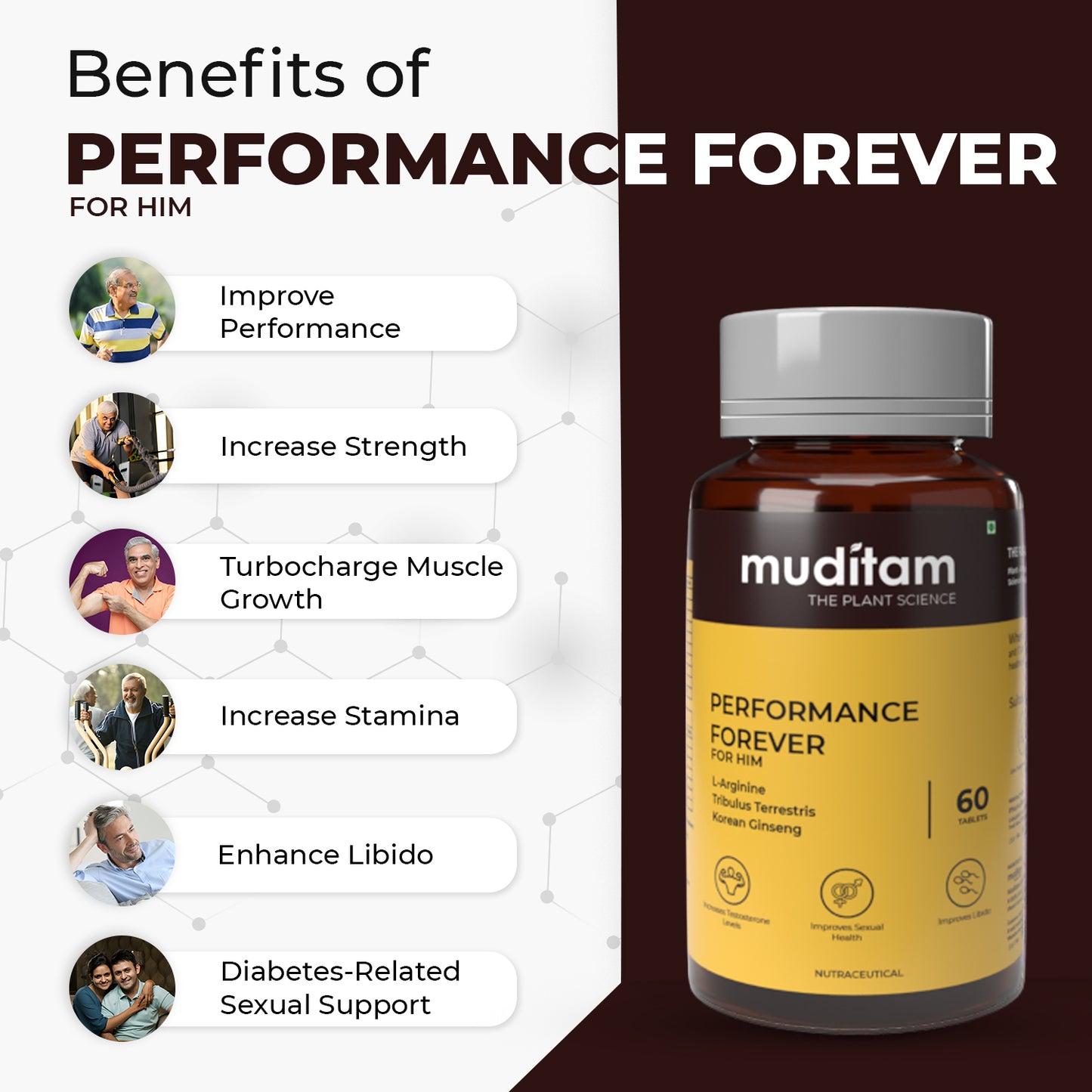 Muditam Performance Forever - 60 Tablets