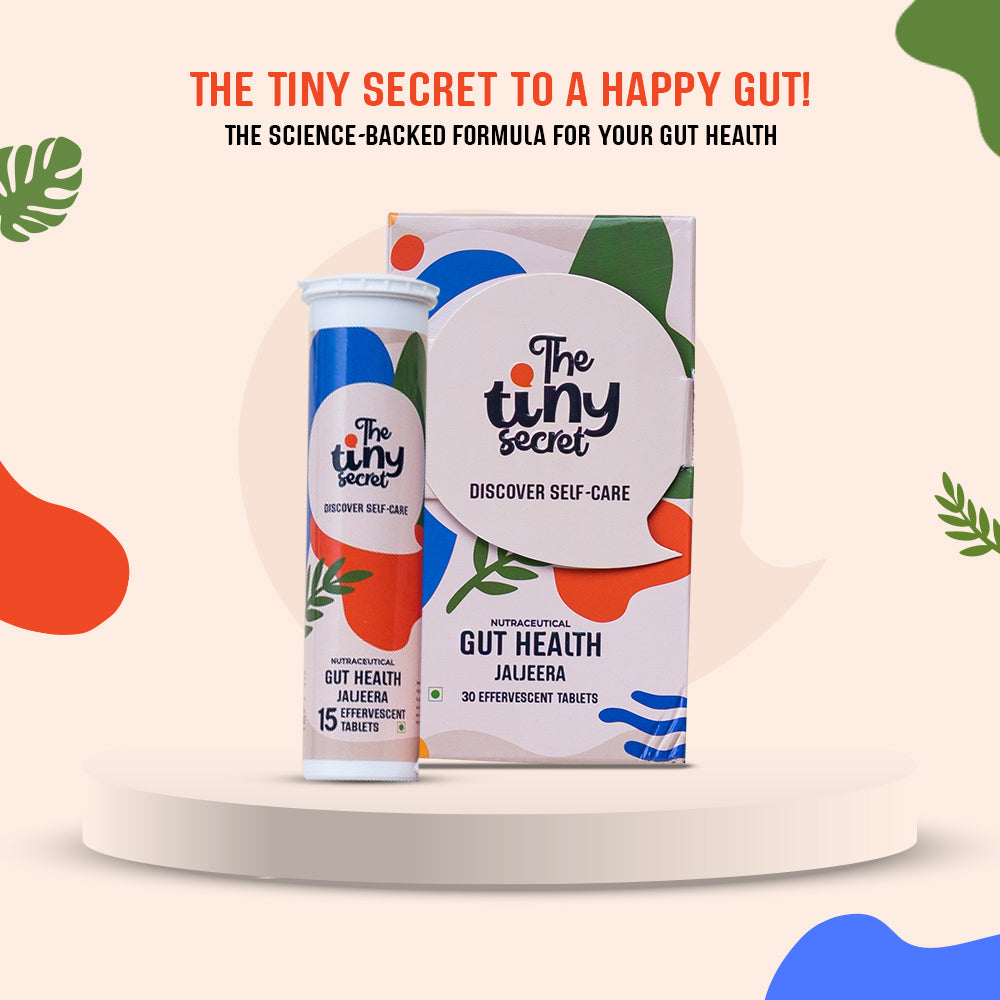 The Tiny Secret Digestion Fit Mints | Metabolic Booster | Protects Gut from Infection Meetha Pan Flavour & Gut Health Jaljeera Flavoured Fizz Pack of 2
