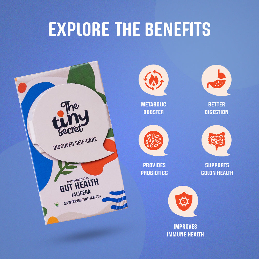 The Tiny Secret Digestion Fit Mints | Metabolic Booster | Protects Gut from Infection Meetha Pan Flavour & Gut Health Jaljeera Flavoured Fizz Pack of 2