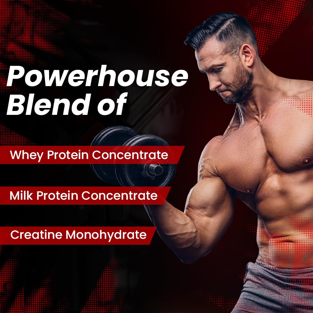Fitness Universe Animal Effect Muscle Gainer | Chocolate | 3Kg | 20 Servings | 20g Protein | Whey Protein Concentrate & Creatine Monohydrate | For Lean Gains & Post Training Recovery