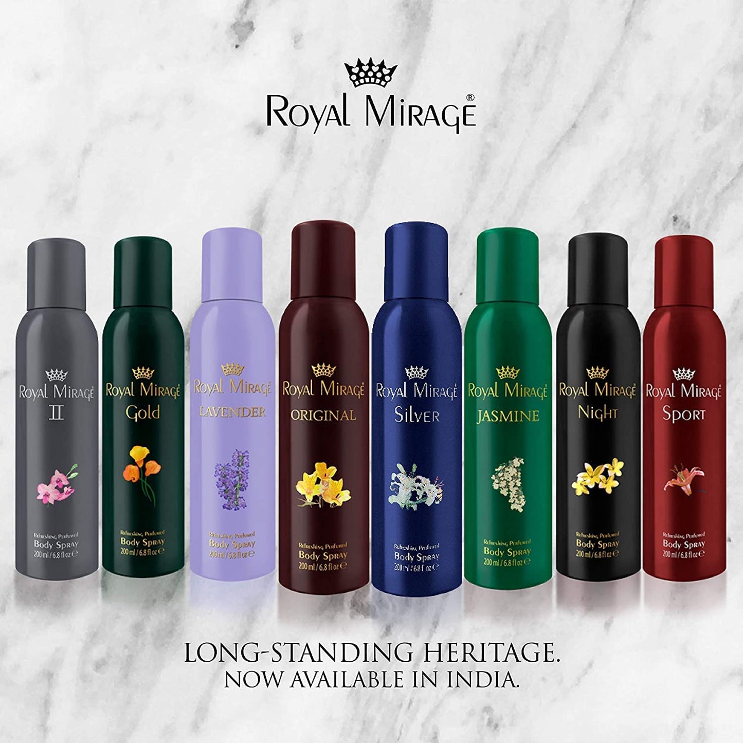 Royal Mirage Platinum Perfumed Body Deodorant Spray 200ml