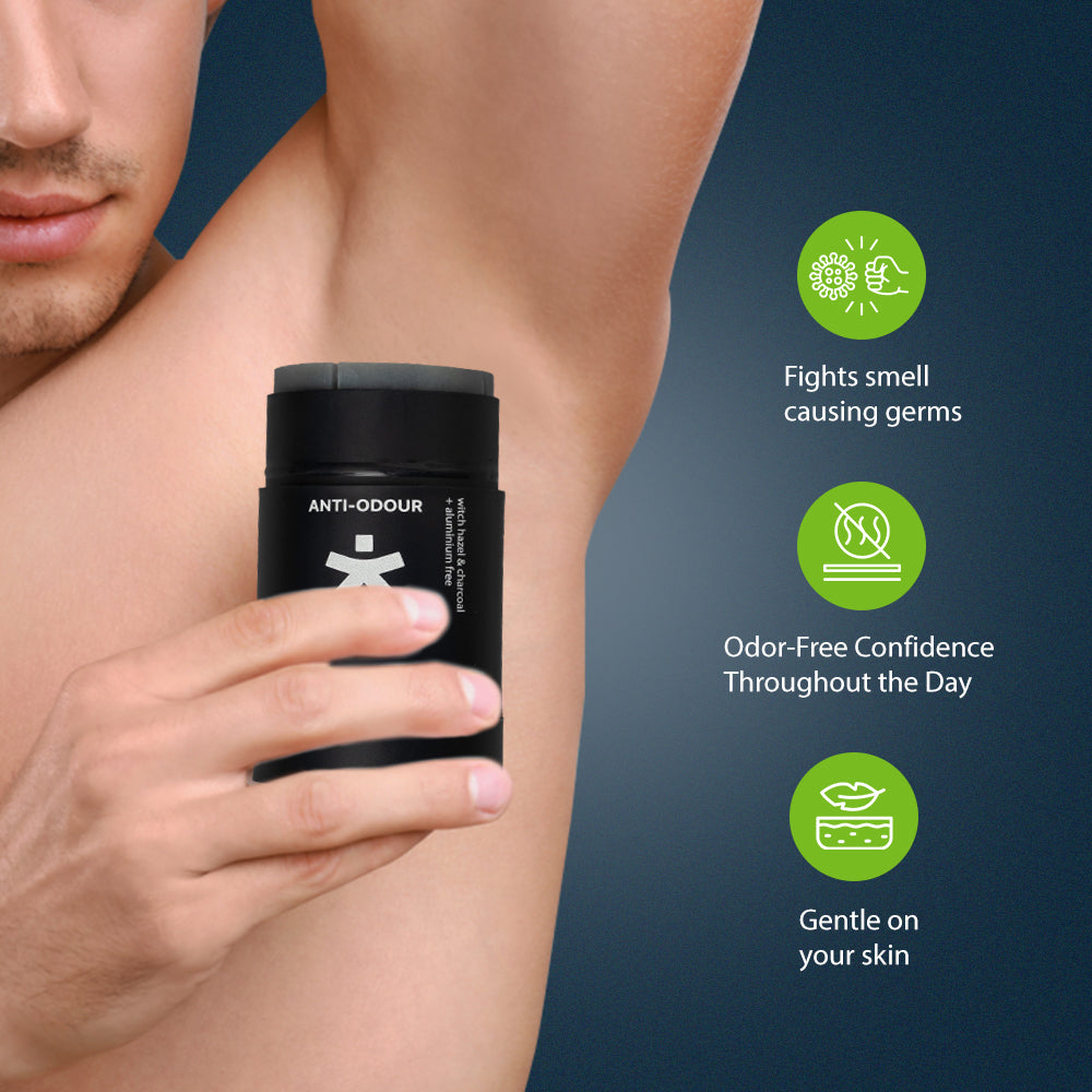 Muster Men Combo - Deo Stick & Face Balm | Aluminum-Free Deo Stick | Anti-Odour Formula | All-Day Freshness | Daily Fresh Face Balm | Post-Shave Care | Soothes Irritation | Gift Hamper for Men