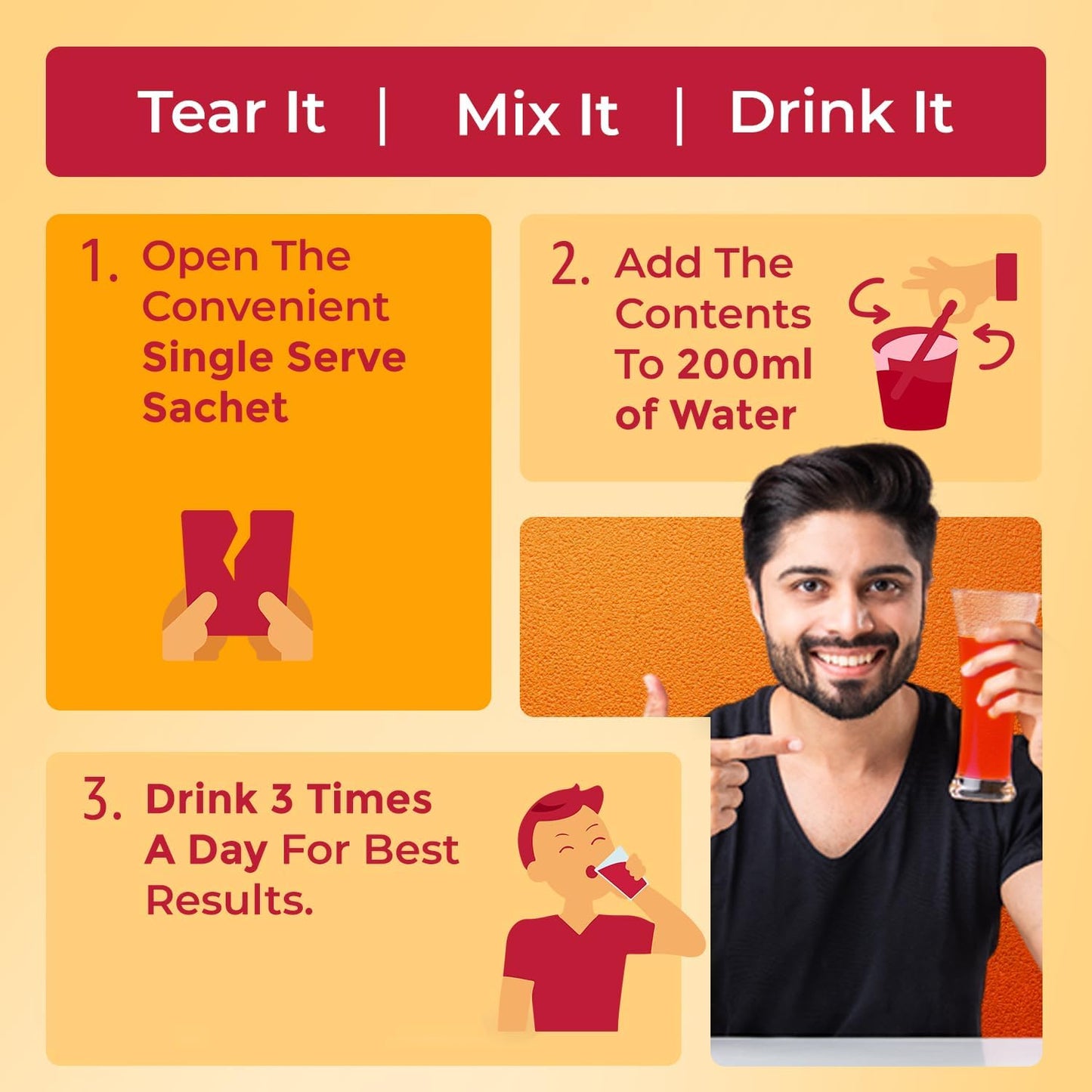 GoFigure Pre Meal Supplement Powder Shot Orange & Kiwi Strawberry Flavor, 6 Sachets (5g Each) | Slimbiome for Weight Loss & Weight Management, Metabolism Support | Appetite Control for Men & Women