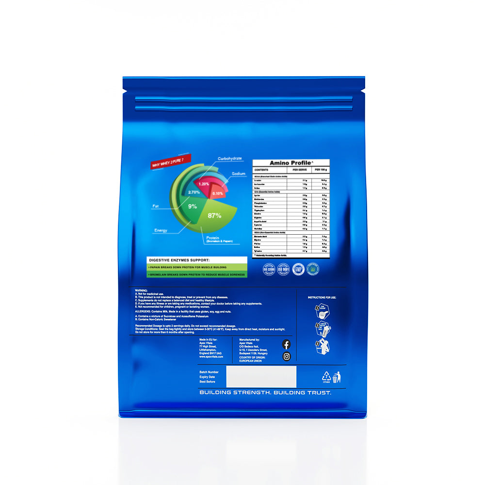 Apex Vitals Whey Protein Isolate White Chocolate Vanilla 2000 gm