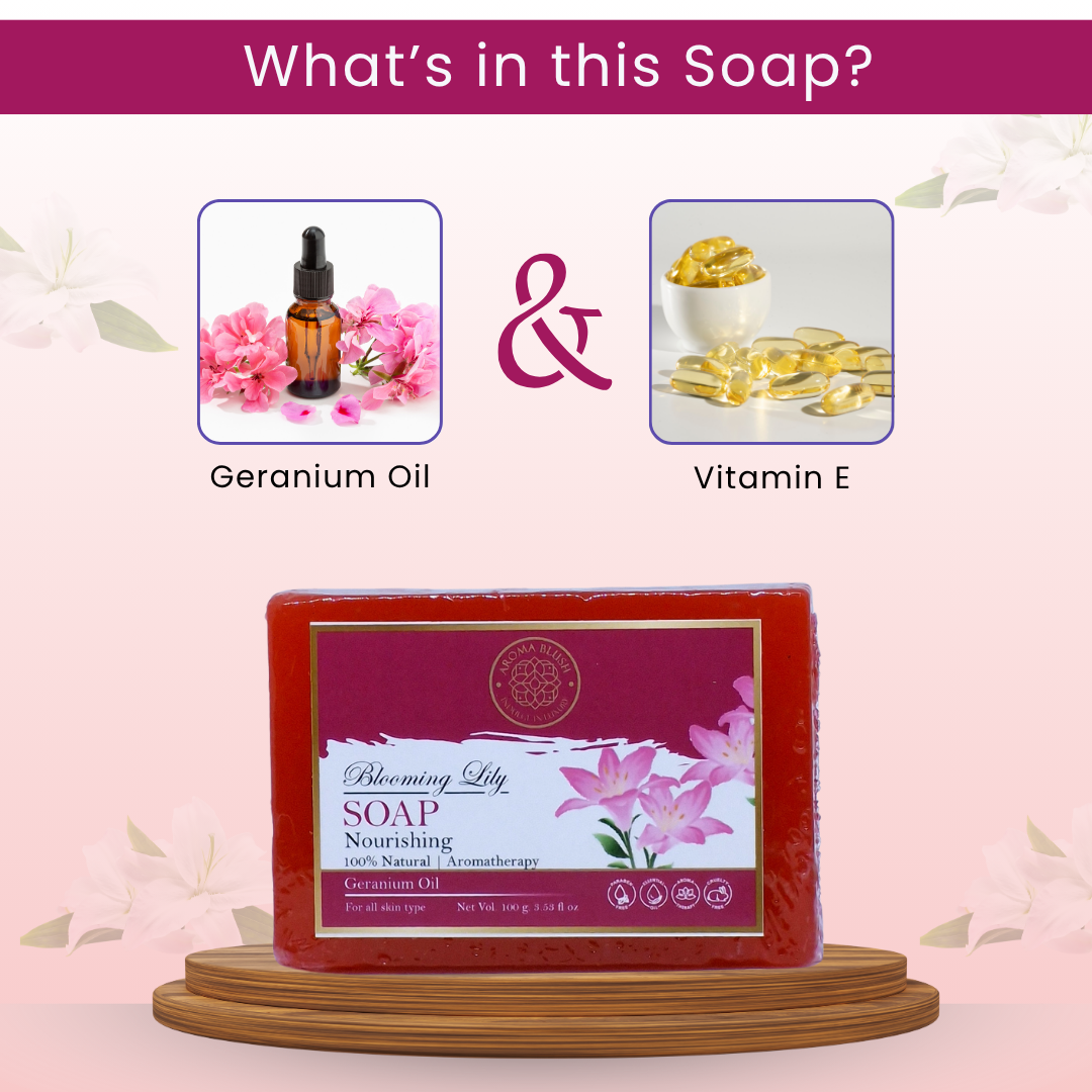AROMA BLUSH Blooming Lily soap 100G