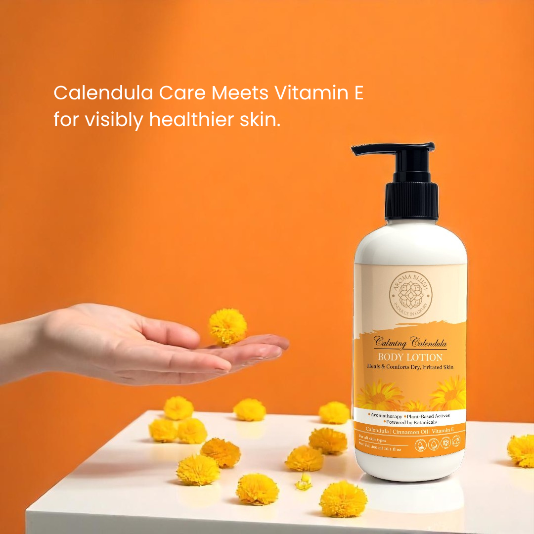 AROMA BLUSH Calming Calendula body lotion 300ML