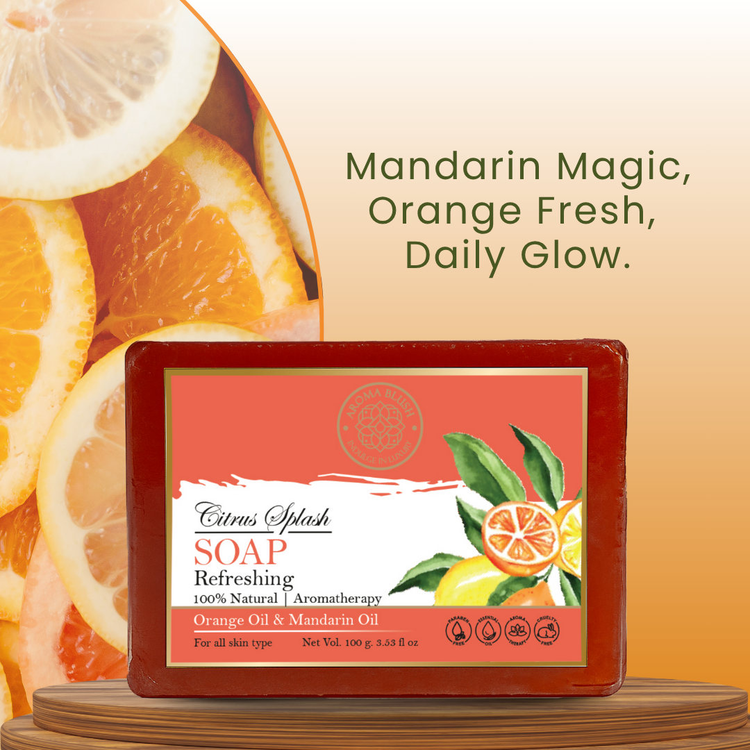 AROMABLUSH Calming Calendula & Citrus Splash Combo Soap