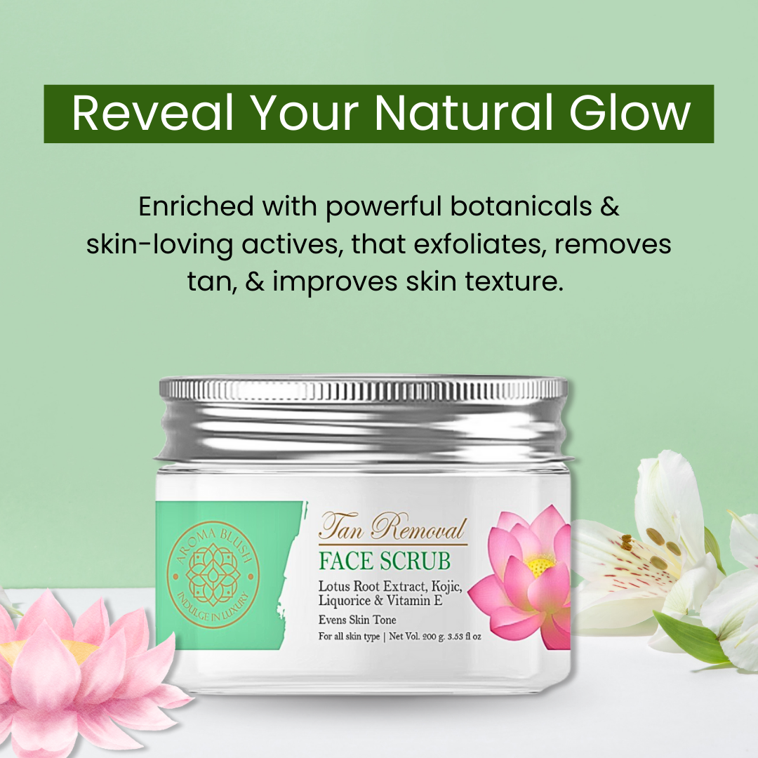 AROMA BLUSH TAN REMOVAL FACE SCRUB 200 GMS