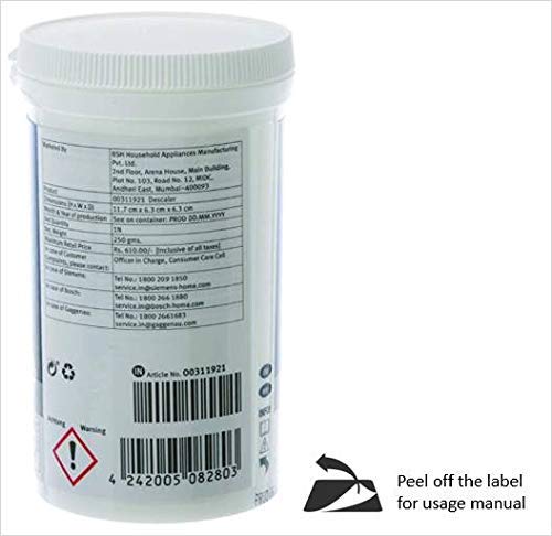 Bosch Siemens Quick Descaler for Appliances - 250 g