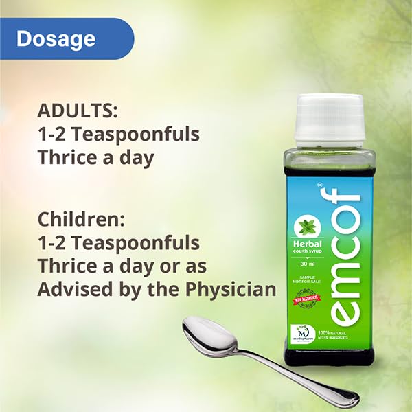 Medopharm Wellness Emcof herbal cough syrup 100ml (Pack of 4)