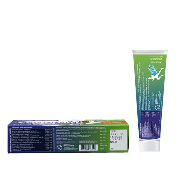 Supergin Ayurvedic Instant Pain Relief Ointment: Natural Remedy for Quick and Effective Results BUY 3 GET 1