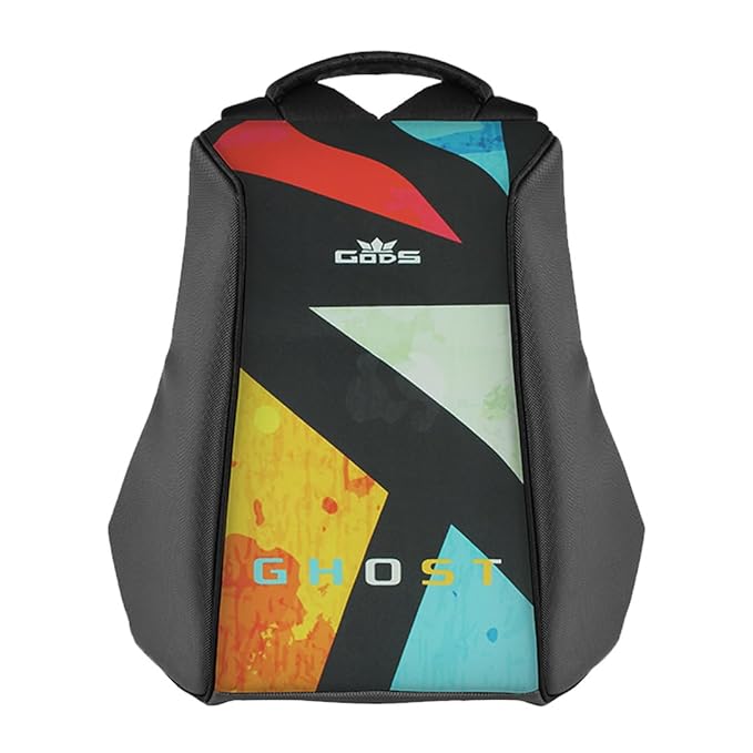 GODS Ghost Tiles Anti Theft 15.6 inch Polyester Laptop Tech Backpack(25 Ltrs, Black)