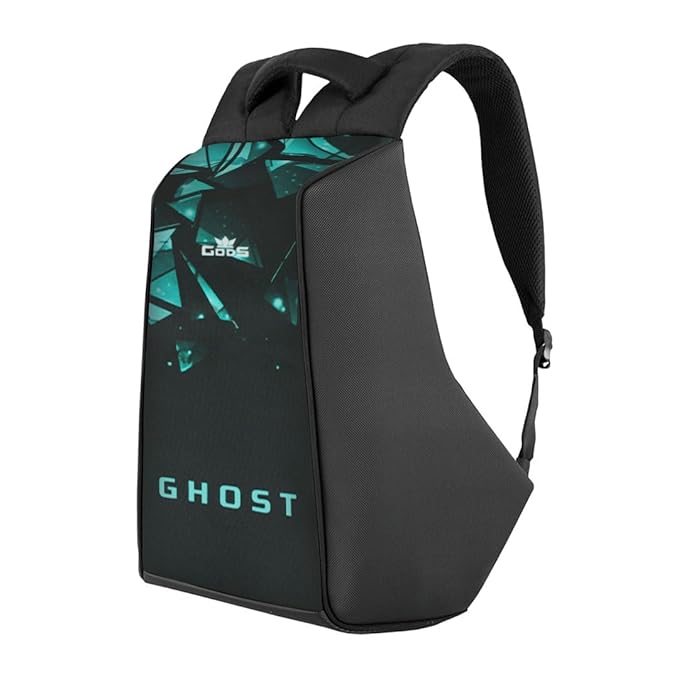 GODS Ghost Glass Anti Theft 15.6 inch Polyester Laptop Tech Backpack(25 Ltrs, Black)