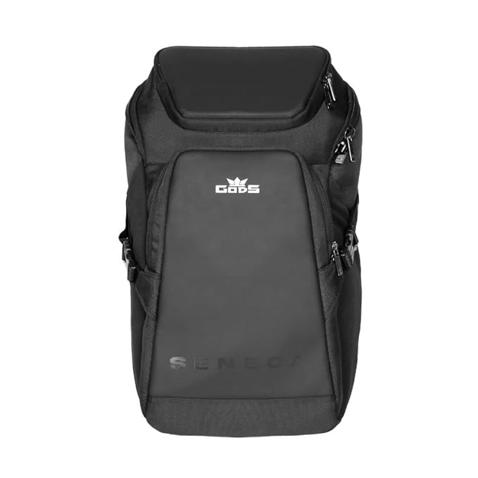 GODS Seneca 15.6 Inch Polyester Laptop Tech Backpack(28 Ltrs, Black)