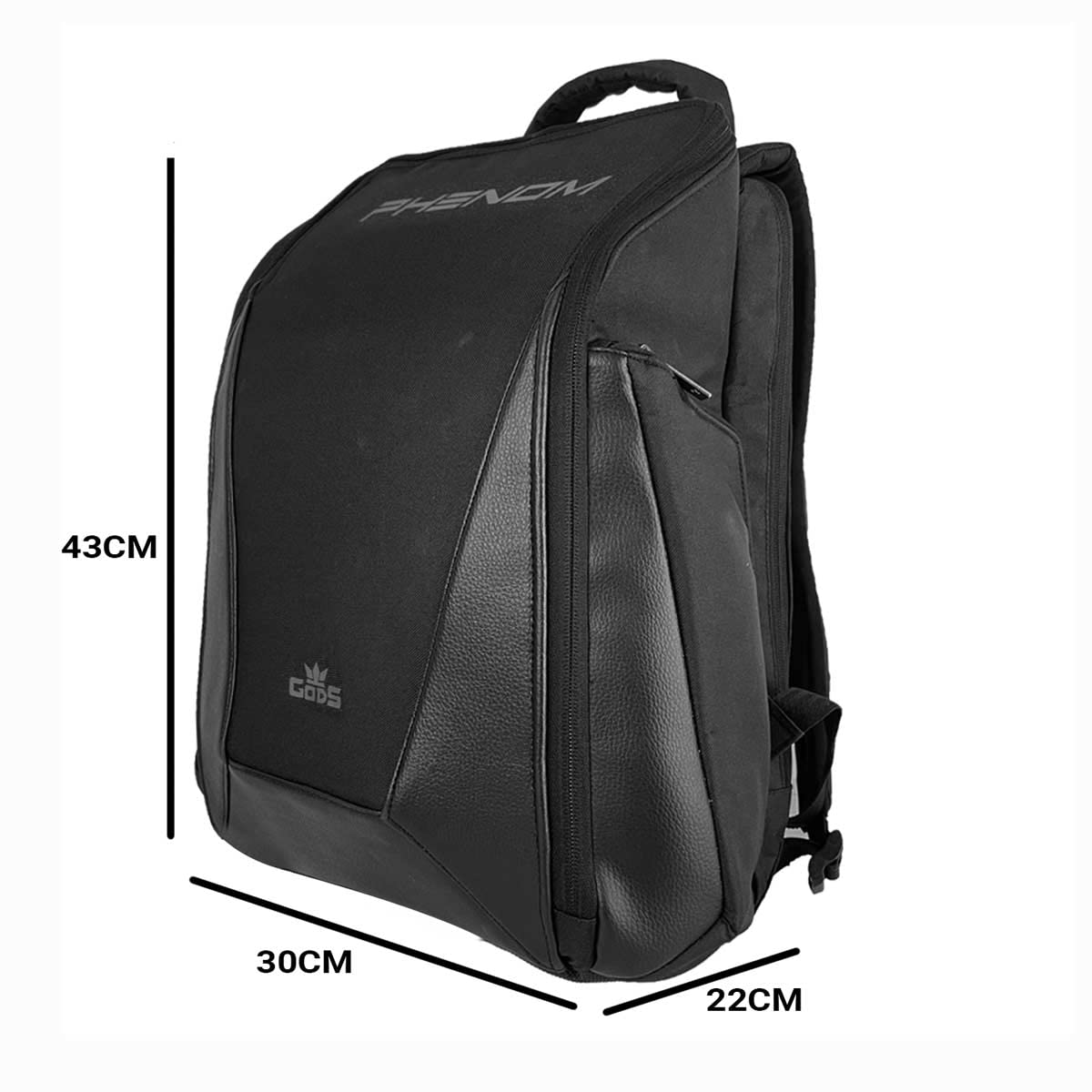 GODS Phenom Anti Theft 15.6 inch Polyester Laptop Tech Backpack(35 Ltrs, Black)