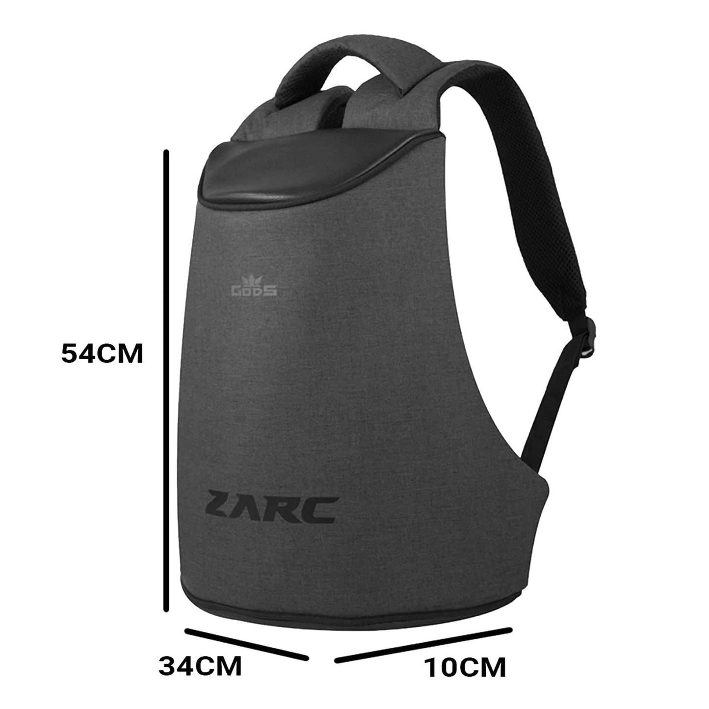 GODS Zarc Anti Theft 15.6 inch Polyester Laptop Tech Backpack(22 Ltrs, Melange)