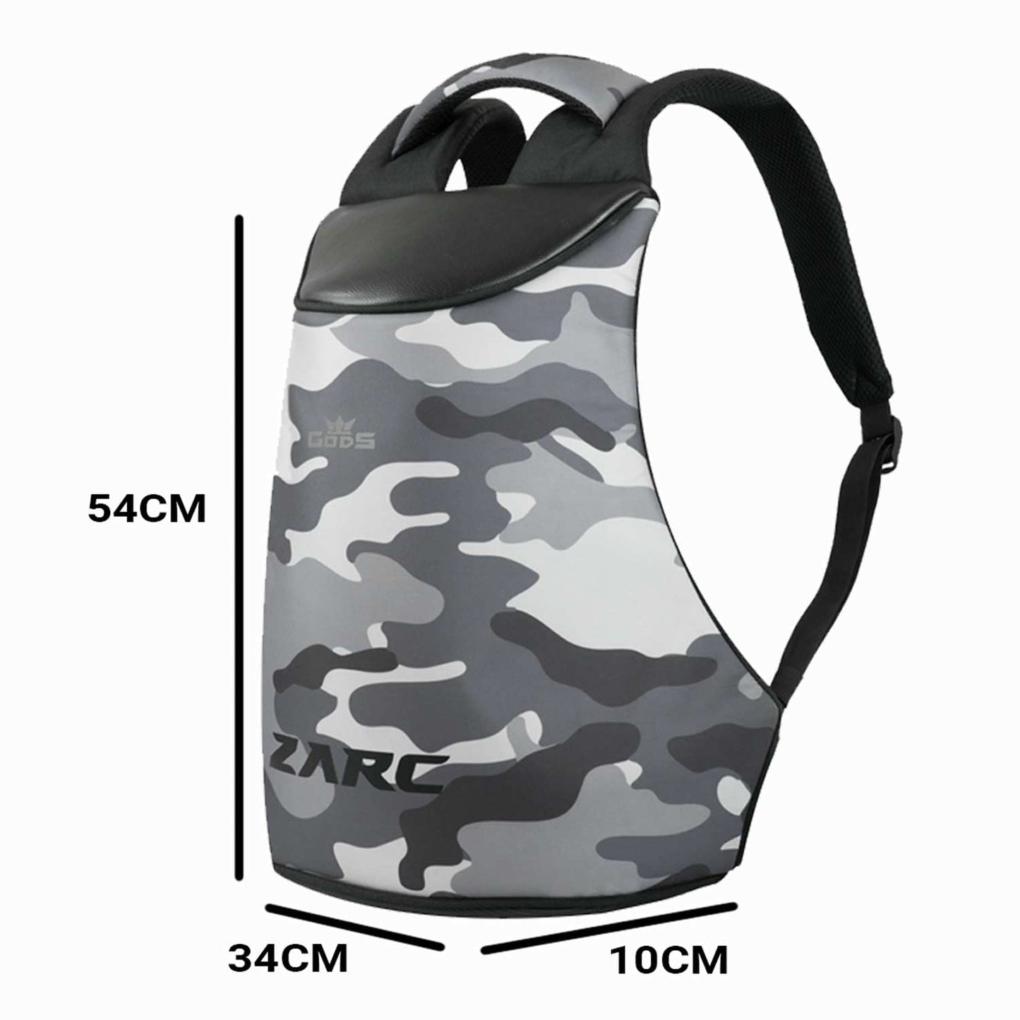 GODS Zarc Anti Theft 15.6 inch Polyester Laptop Tech Backpack(22 Ltrs, Camo-grey)