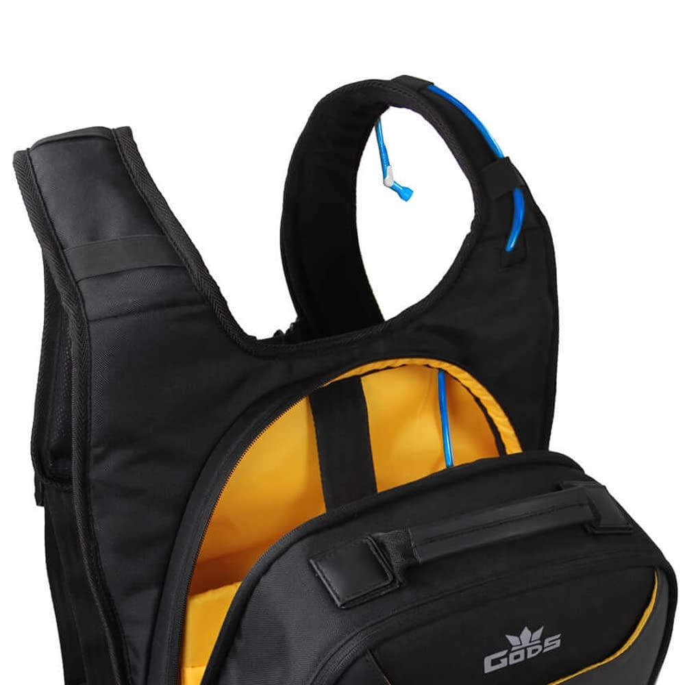 GODS Raptr H2O Hydration Backpack with 15.6 Laptop Compartment(15 Ltrs, Black)