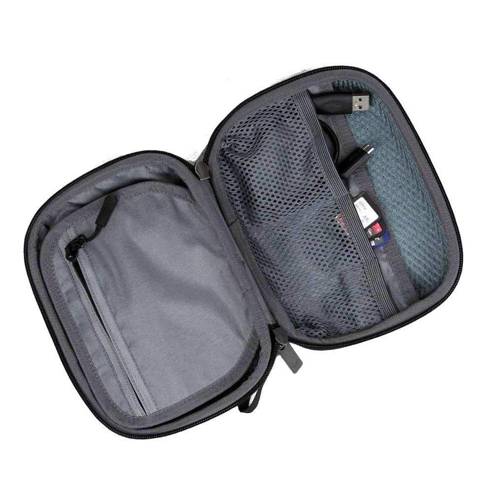 GODS Tech Kit Organiser for Cables, Chargers, Pen Drives, SD Cards, Hard Disk(Black)