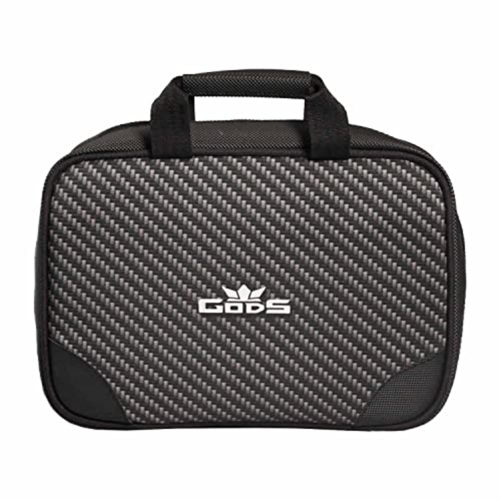 GODS Utility Kit,Toiletry kit with Clear View Compartments, Easy Carry Handle(Carbon Fibre)