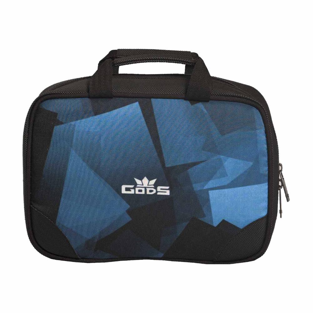 GODS Utility Kit,Toiletry kit with Clear View Compartments, Easy Carry Handle(Blue Pixels)
