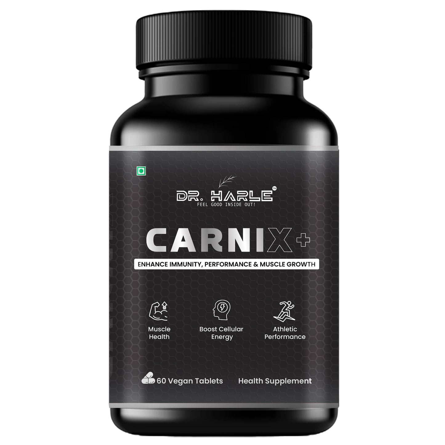 DR. HARLE Carni X+ L-carnitine, L-arginine, Vitamin-C,B12,E - 60 tablets