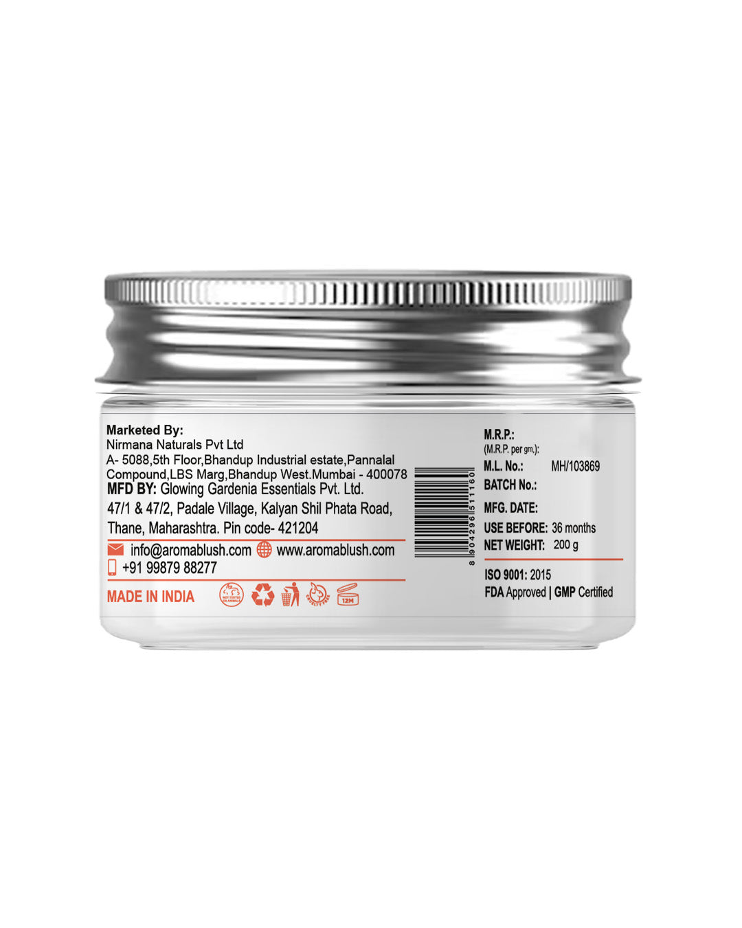 AROMA BLUSH VITAMIN C FACEGEL 200 GMS