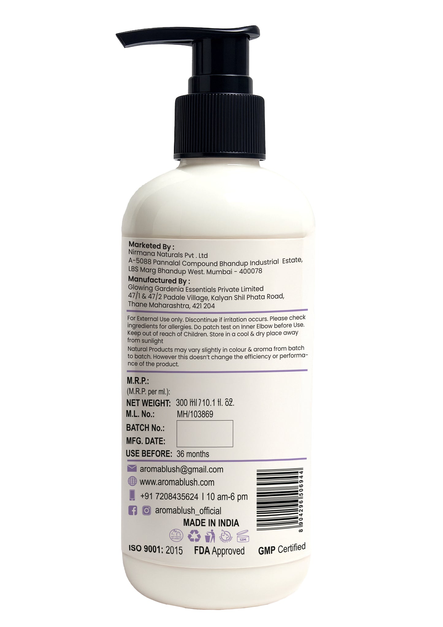 AROMABLUSH Lavender Dream Body lotion & shower gels duo's