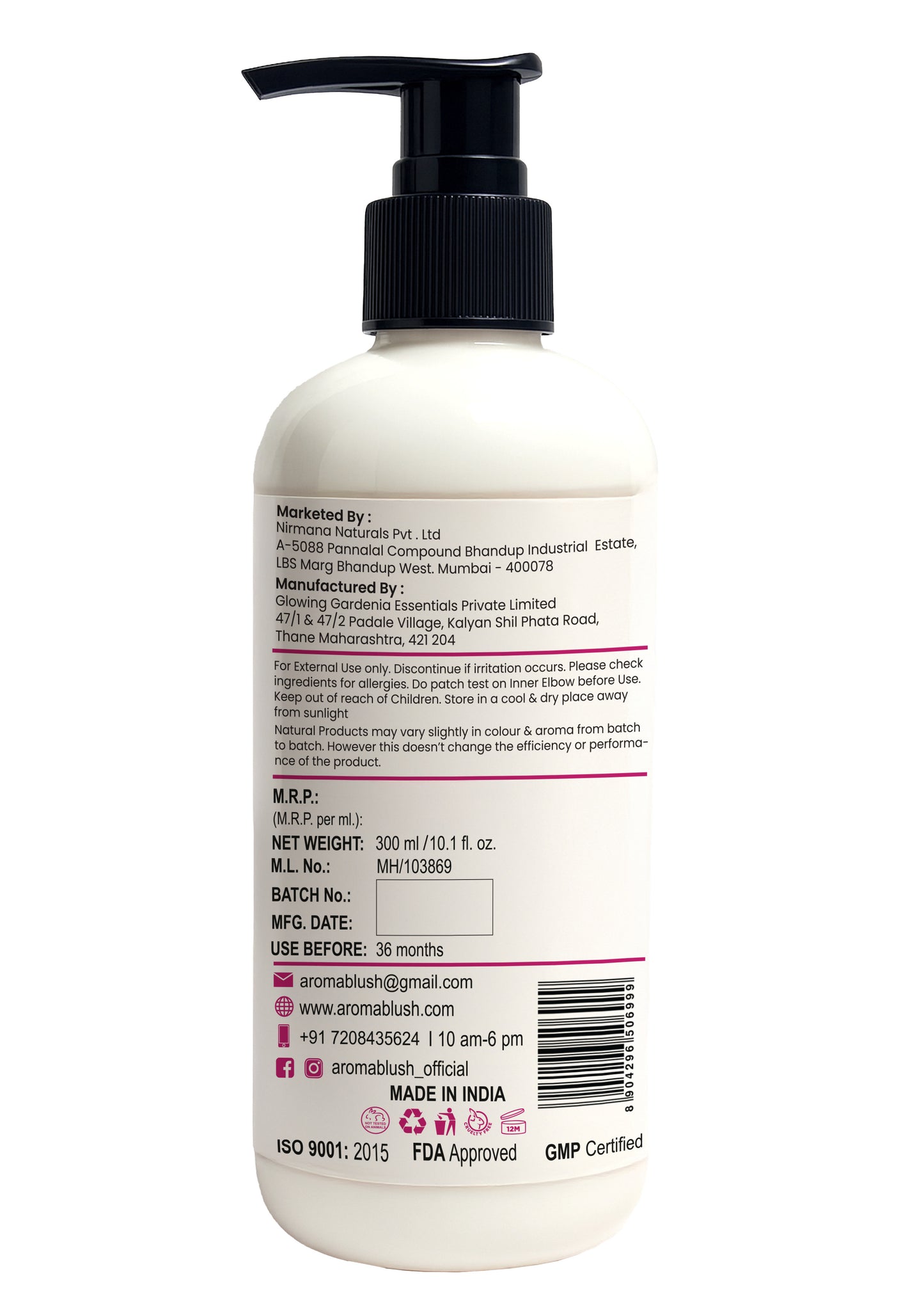 AROMABLUSH Blooming Lily Body lotion & shower gels duo's