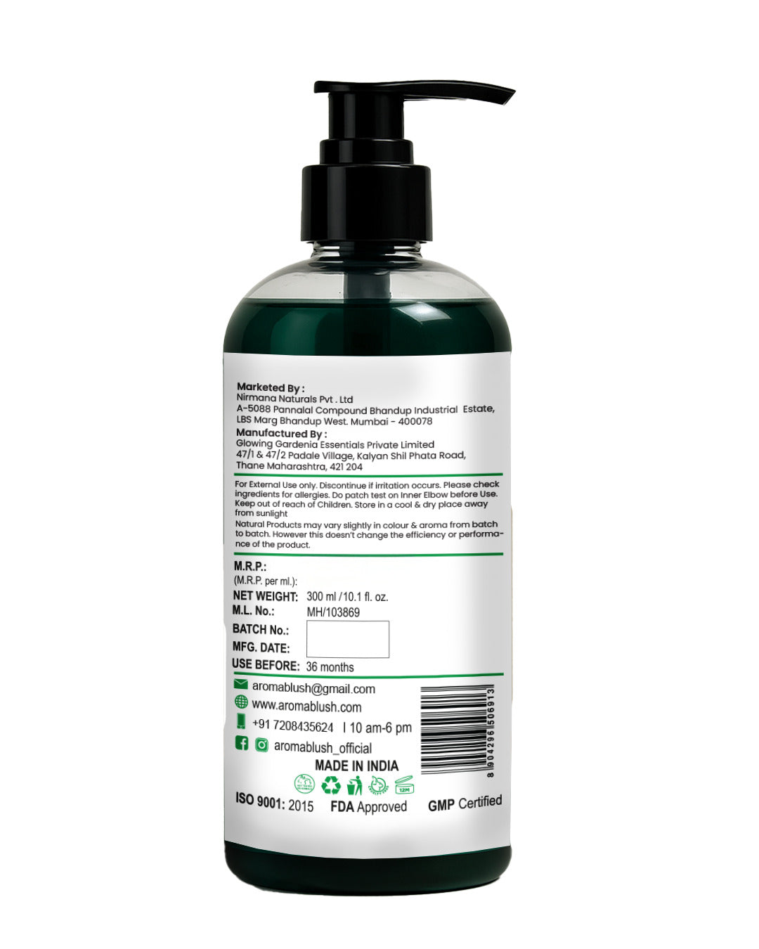 AROMABLUSH Refreshing Mint Breeze Body lotion & shower gels duo's