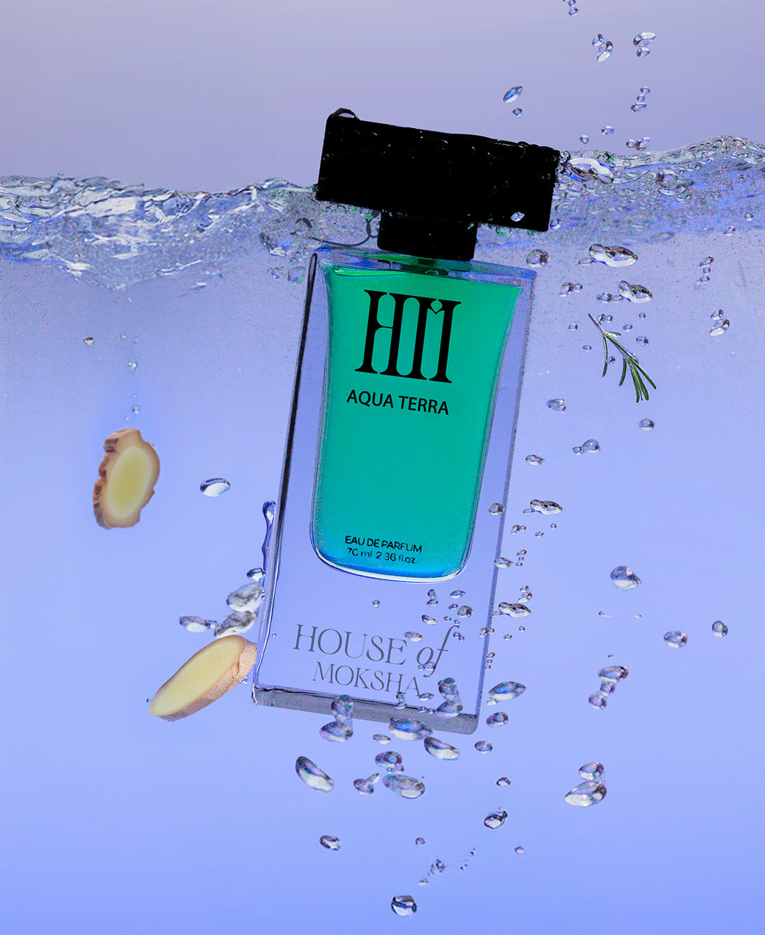 House of Moksha Greek God and Aqua Terra Oud Eau De Parfum (70ml each) I Unisex HOM Fragrance set for Men and Women I Long lasting and made with clean ingredients I Ideal Perfumes for Diwali Gift