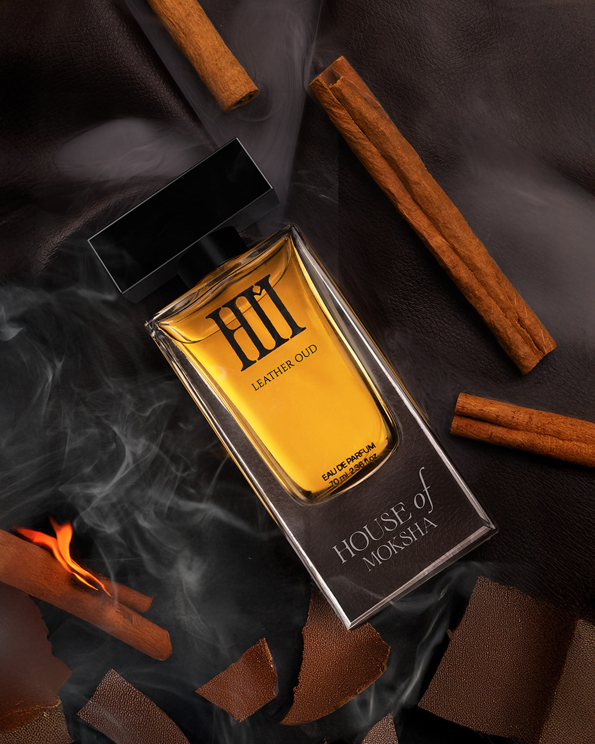 House of Moksha Orchard Bloom and Leather Oud Eau De Parfum (70ml each) I HOM Combo set for Him and Her I Made with clean ingredients I Affordable Diwali Gift set I Ideal for Couples
