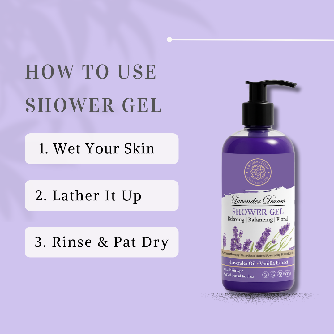 AROMABLUSH Lavender Dream Body lotion & shower gels duo's