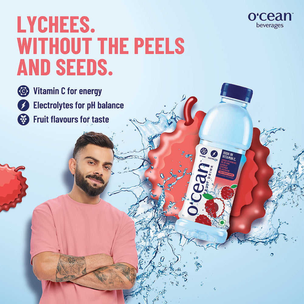Ocean Fruit Drink Lively Lychee 500 ML (Pack of 6X4)