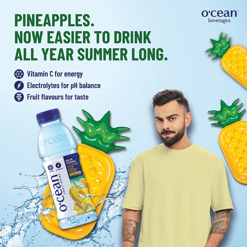 Ocean Fruit water Pineapple 500 ml (Pack of 24)
