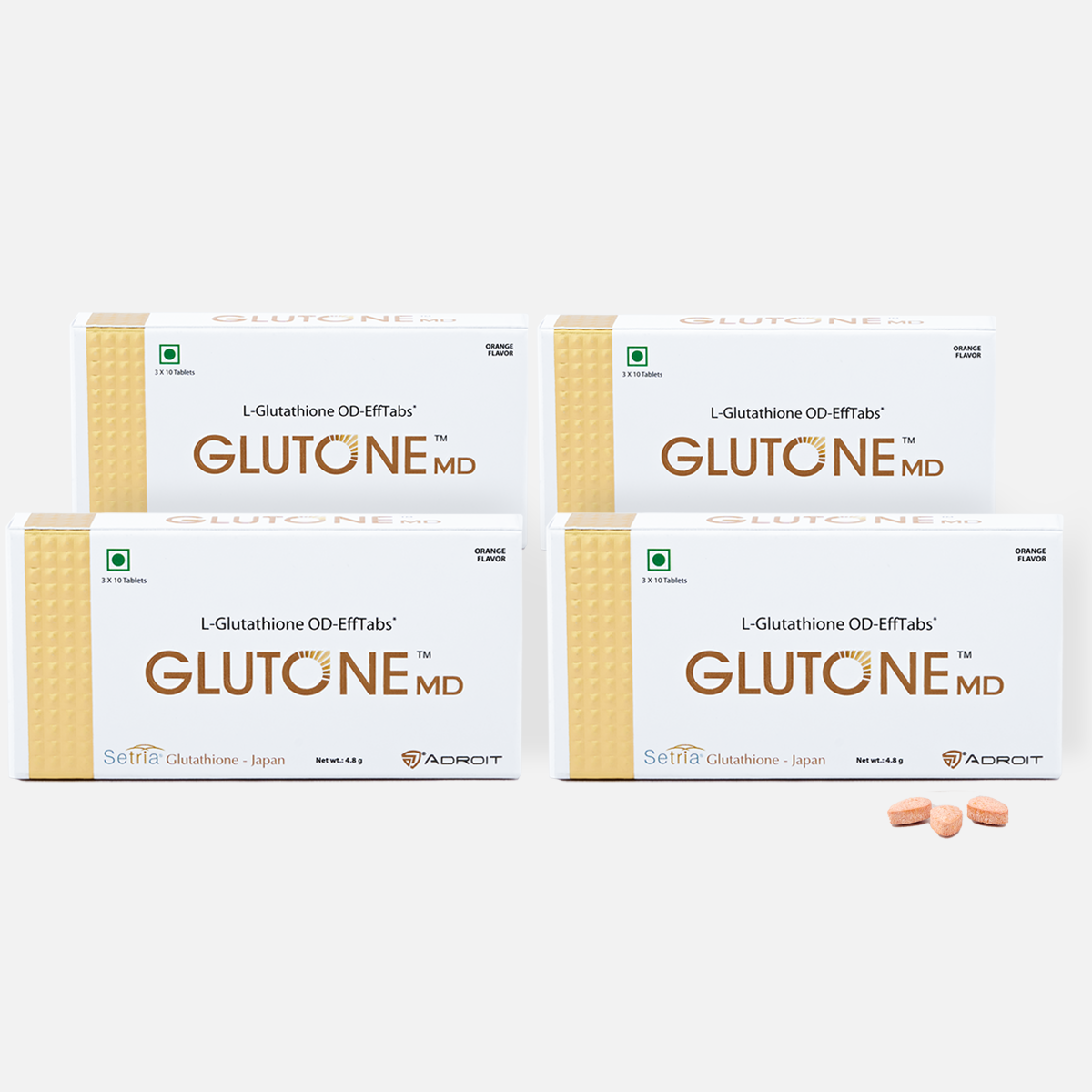 Glutone MD Glutathione Mouth-Dissolving Tablets| Made with Setria L- Primarc Pecan Retail Glutone MD Glutathione Mouth-Dissolving Tablets| Made with Setria L- Primarc Pecan Retail