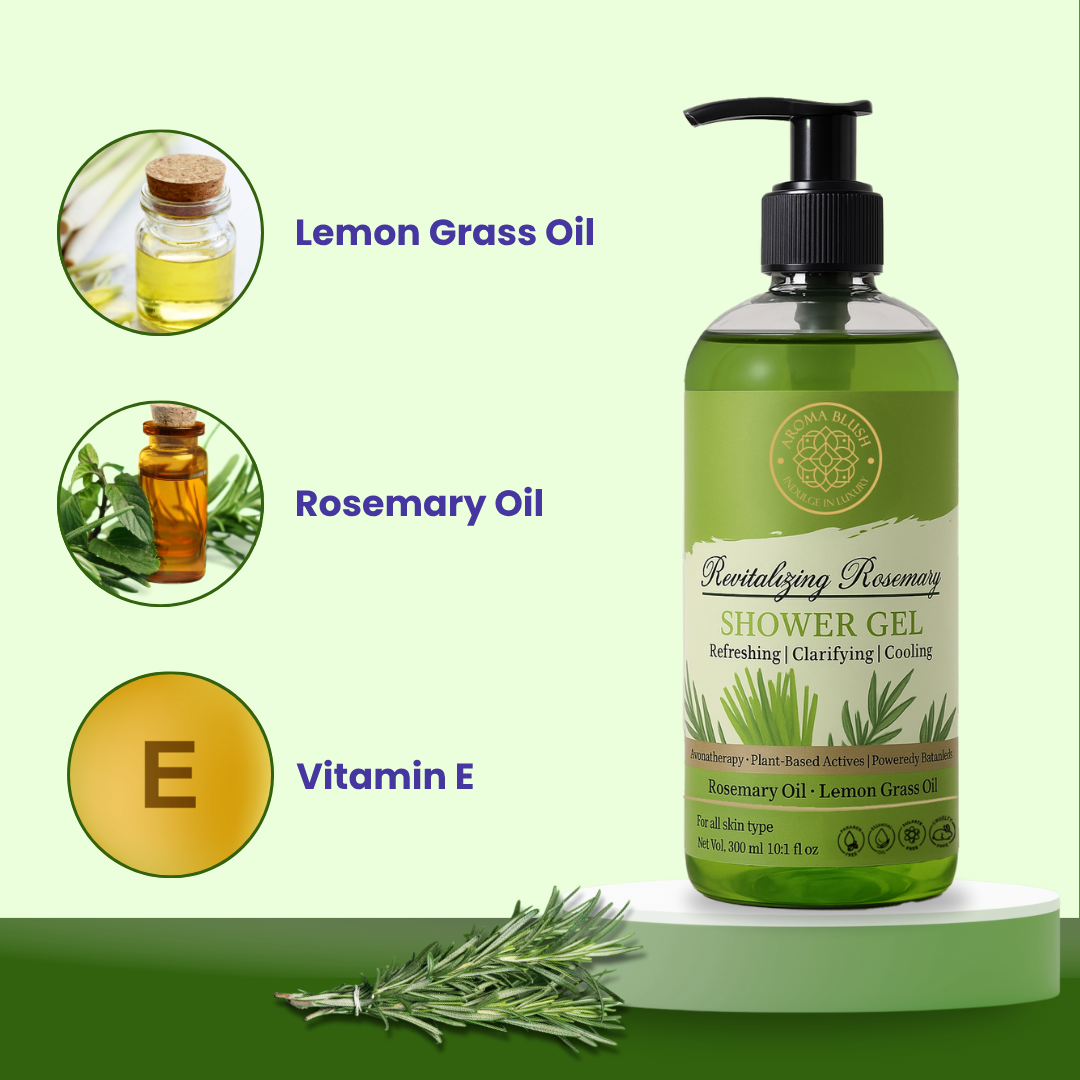 AROMA BLUSH Revitalizing Rosemary shower gel 300 ML