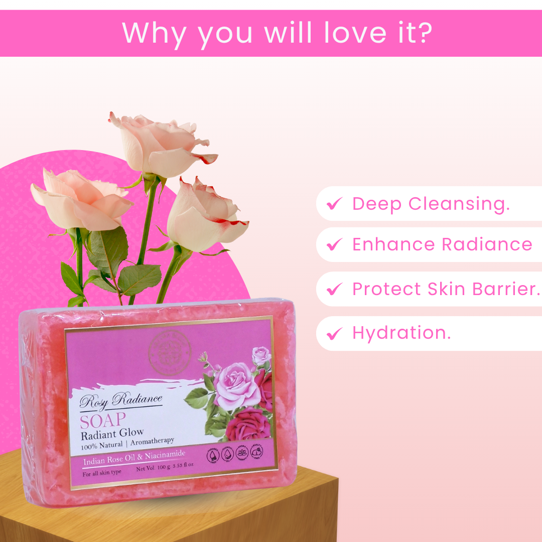 AROMA BLUSH Rosy Radiance soap 100 G