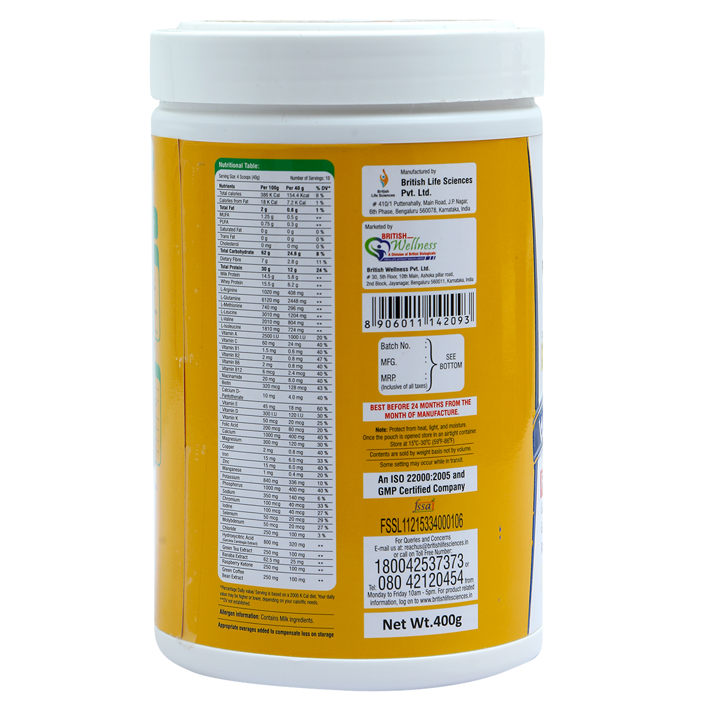SlimFirst Meal Replacement Shake For Weight Management - 400 GM - Sugar-free, Cholesterol-free, Gluten-free Drink with (Raspberry Ketone & Banaba extract)