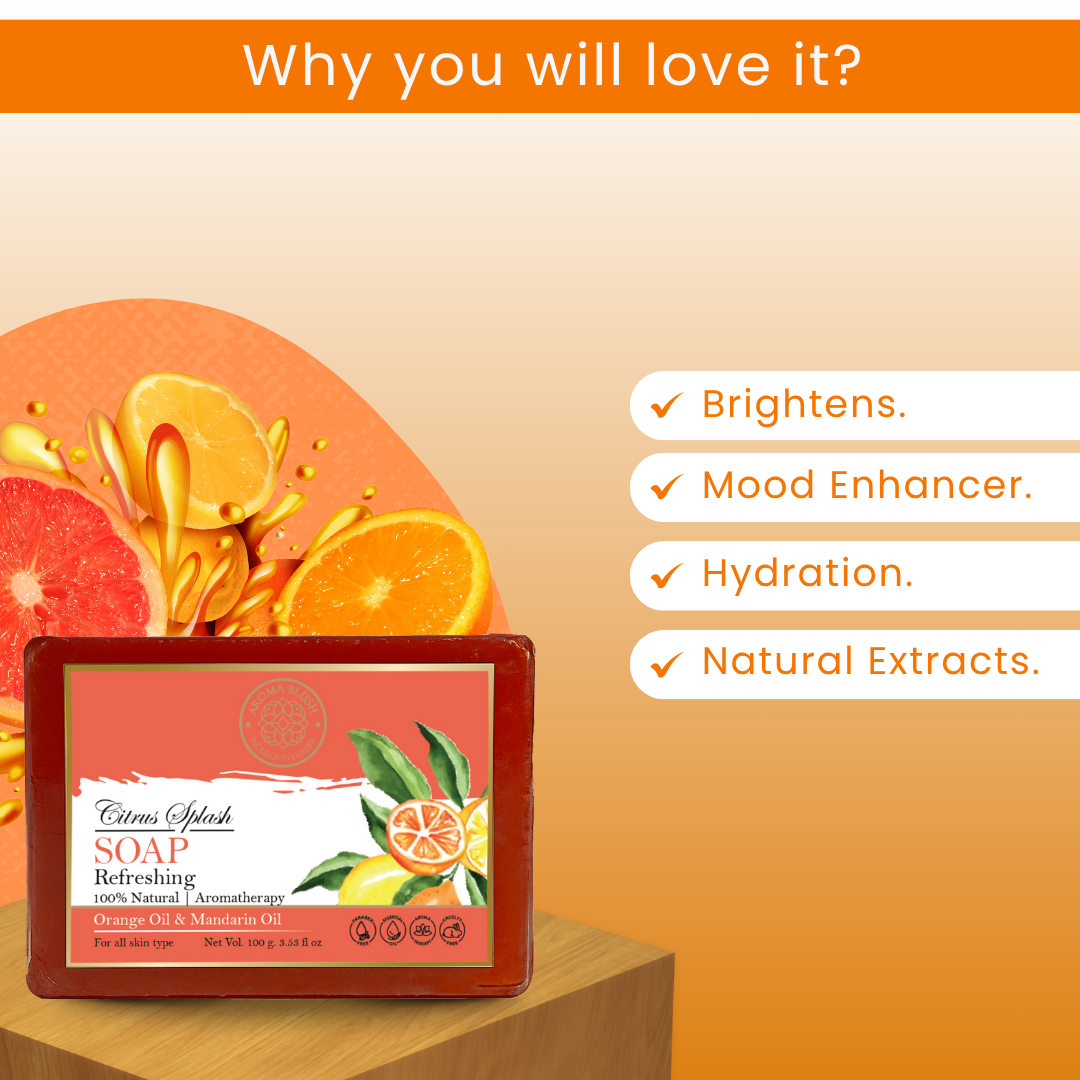 AROMABLUSH Calming Calendula & Citrus Splash Combo Soap
