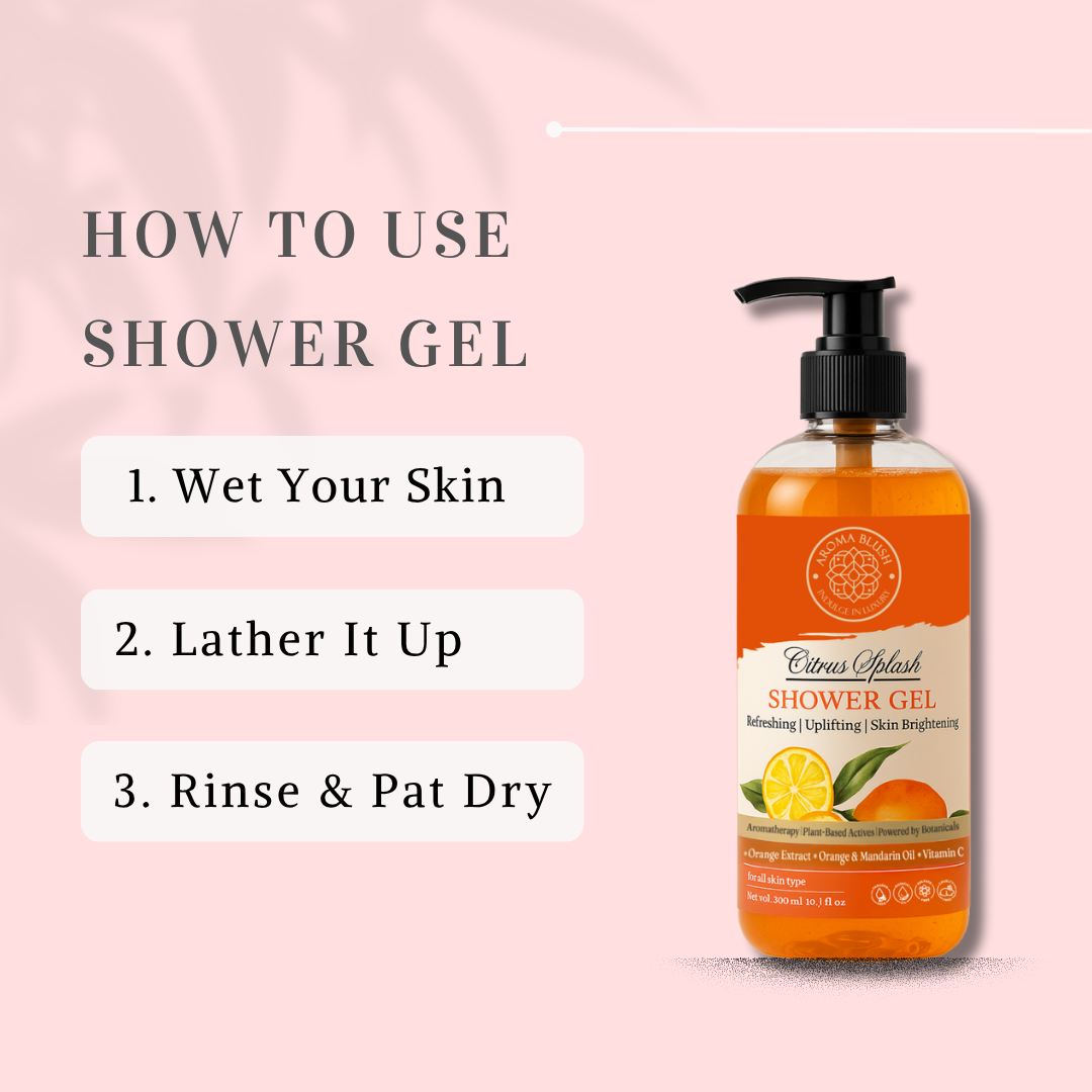 AROMABLUSH Citrus Spash Body lotion & shower gels duo's