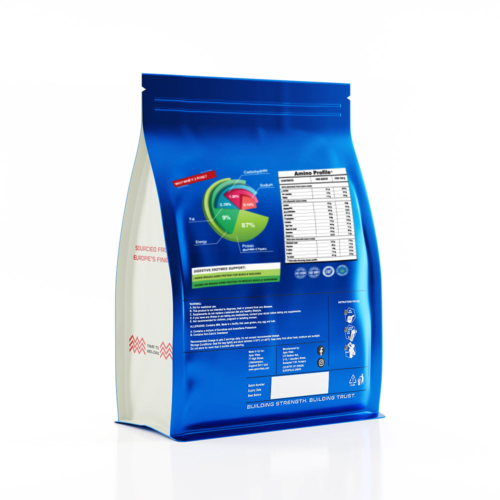Apex Vitals Whey Protein Isolate White Chocolate Vanilla 2000 gm