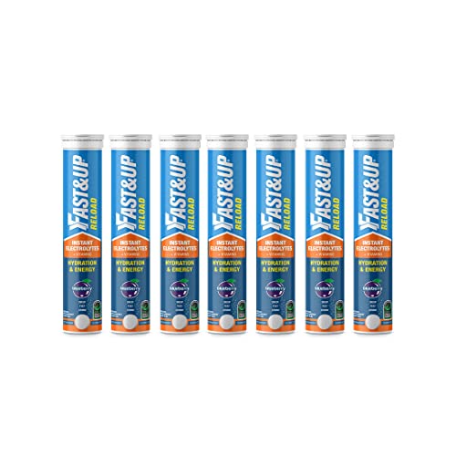 FAST&UP Reload Instant Energy and Hydration Sports Drink - Blueberry Flavour - Pack of 7