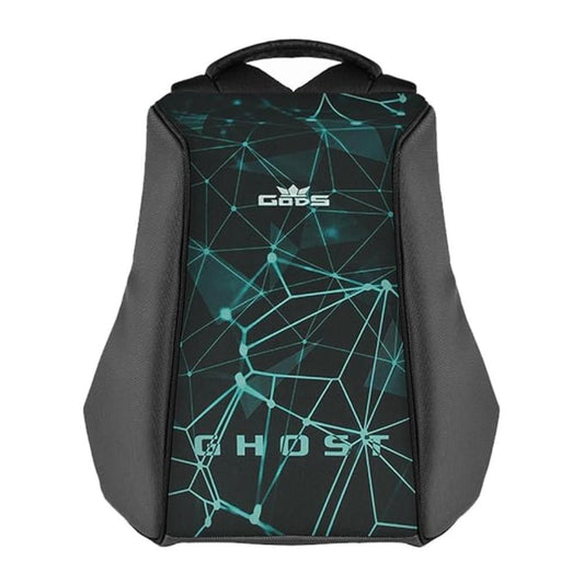 GODS Ghost Neurolink Anti Theft 15.6 inch Polyester Laptop Tech Backpack(25 Ltrs, Black)