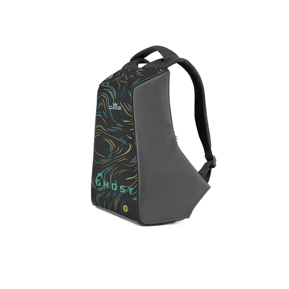GODS Ghost Vincent Anti Theft 15.6 inch Polyester Laptop Tech Backpack(25 Ltrs, Black)